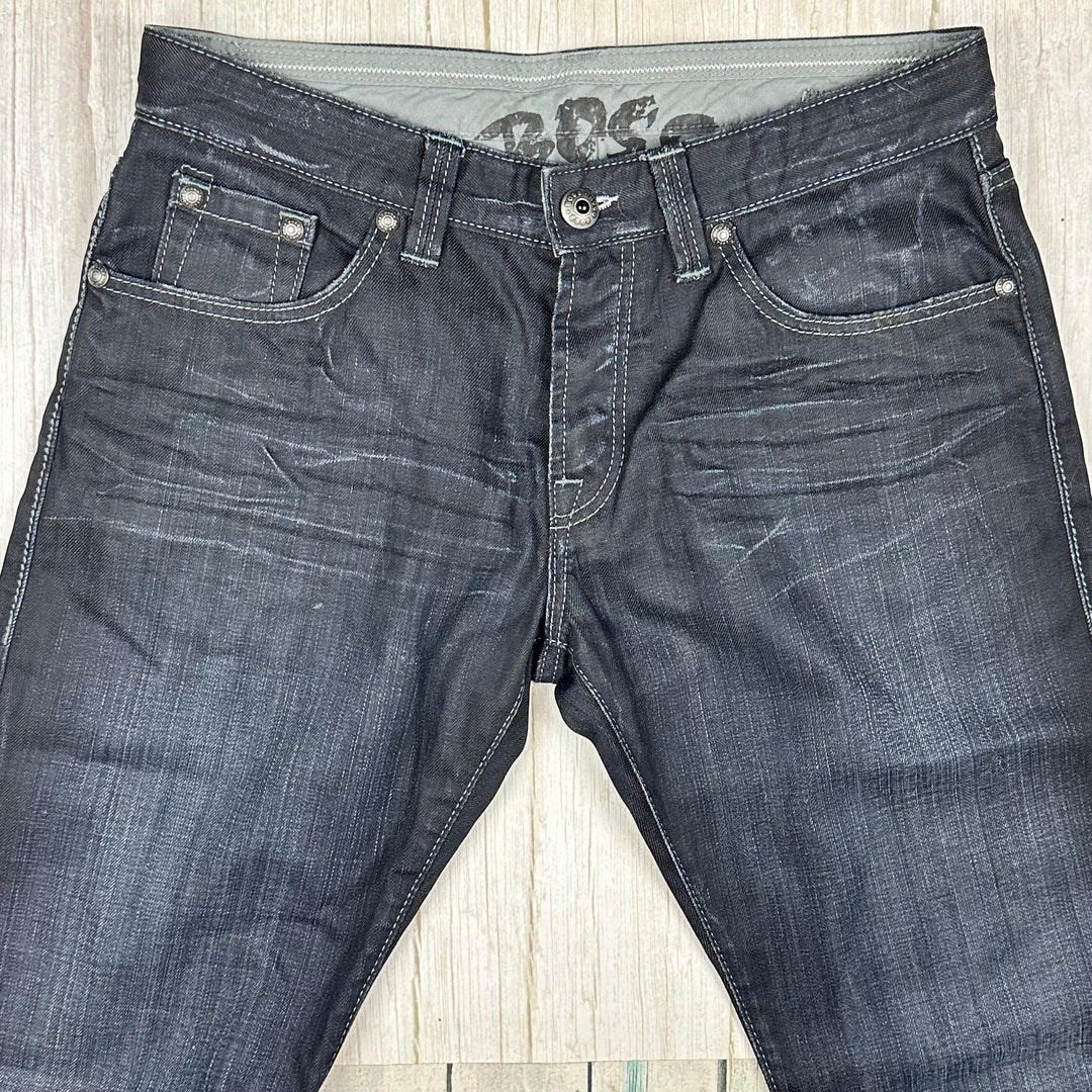 Hugo Boss Mens 'Selvedge' Straight Fit Jeans - Size 34/34 - Jean Pool