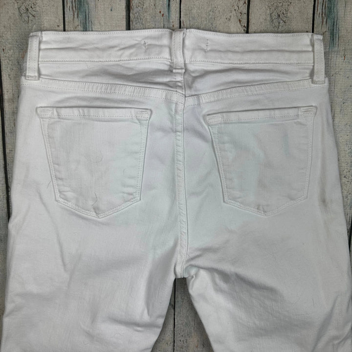 J Brand 'Skinny Leg' Mid Rise Blanc White Jeans - Size 27 - Jean Pool