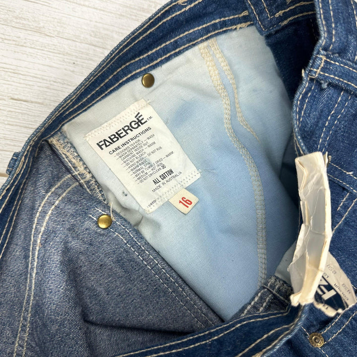 NWT- Vintage Faberge Deadstock 1980's Ladies Jeans - Hard to find! - Suit Size 12 - Jean Pool