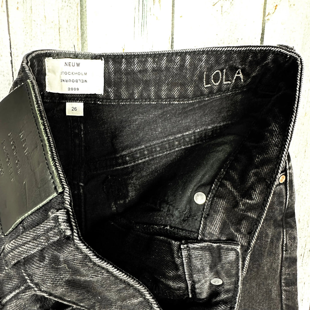 NEUW Ladies 'LOLA' High Rise Black Jeans - Size 26 - Jean Pool
