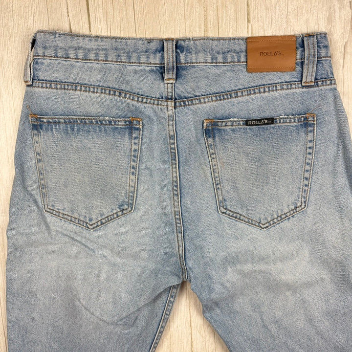 ROLLAS Mens 'Relaxo' Loose Fit Crop Jeans - Size 31"