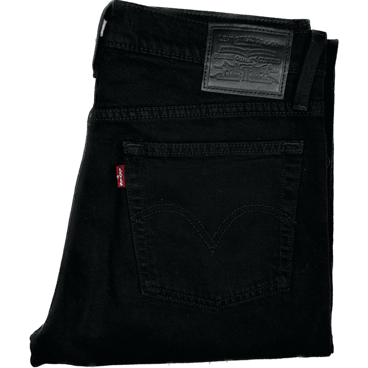 Levis Ladies ‘Wedgie Straight’ Black Jeans - Size 27 - Jean Pool