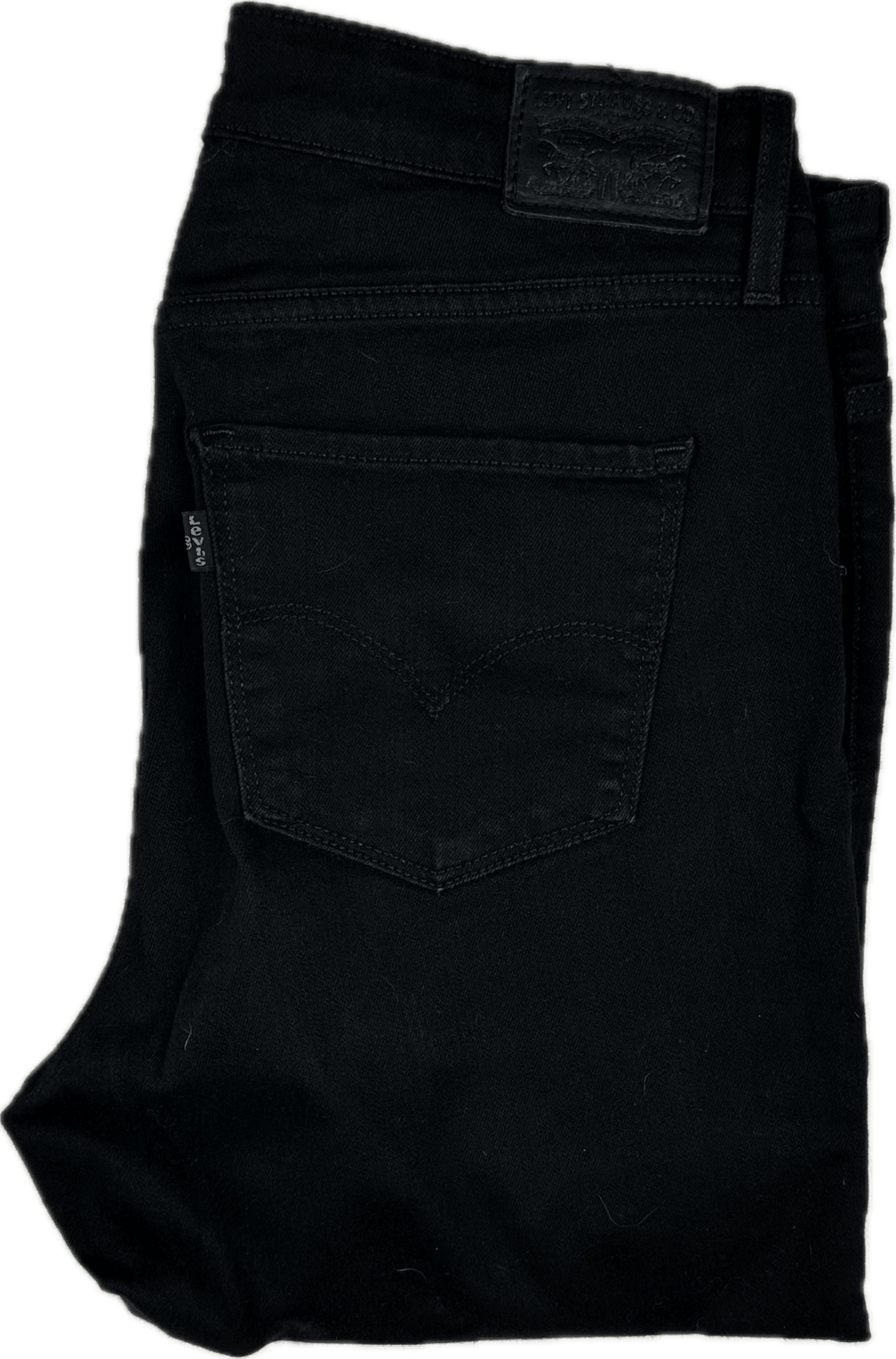 Levis 721 Ladies ' The High Rise Skinny' Black Jeans - Size 31 - Jean Pool