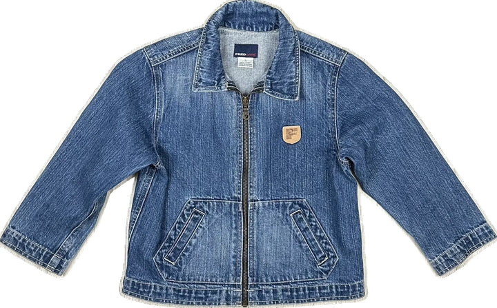 Fred Bare Children's 90's Denim Zip Front Jacket - Size 5Y
