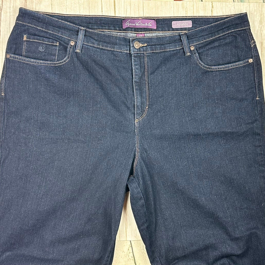 Gloria Vanderbilt Ladies 'Amanda' Stretch Jeans - Size 24W - Jean Pool