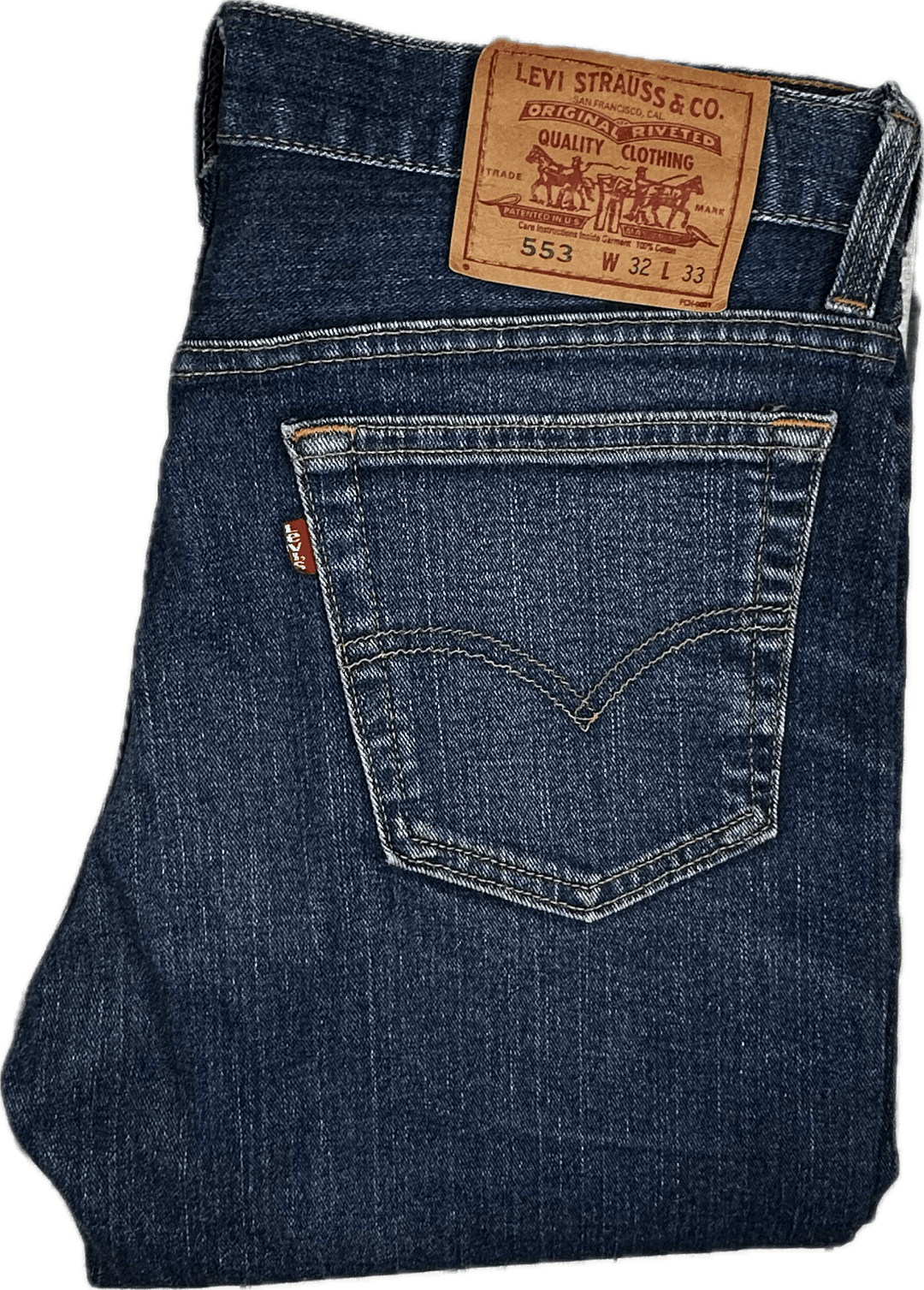 Vintage 1990's Australian Made Levis 553 Jeans - Suit Size 12 - Jean Pool