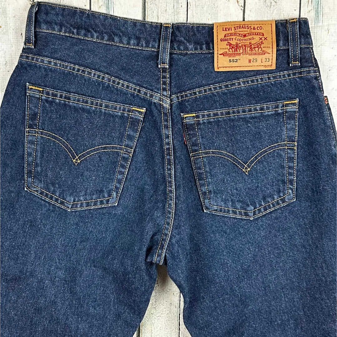 Levis 552 Australian Made Vintage 90's Denim Boot Flare Jeans - Size 11 - Jean Pool