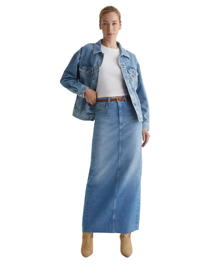 AG Adriano Goldschmied Ag-Ed 'Rani' Denim Maxi Skirt - Size 25