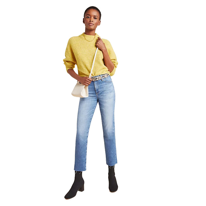 AG Adriano Goldschmied 'The Isabelle' High Rise Straight Crop Jeans- Size 32R