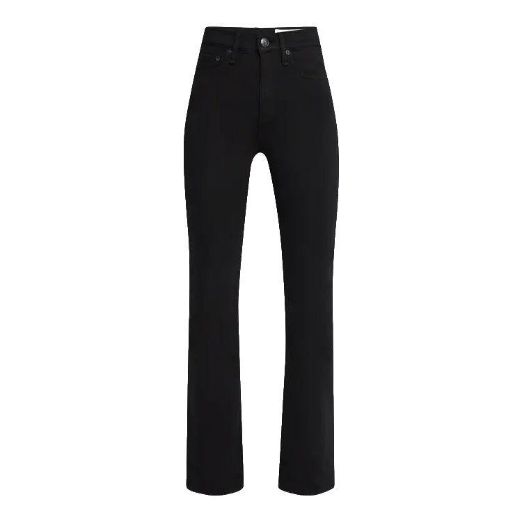NWT- AGOLDE 'Nico' Black Velvet High Rise Boot Cut Jeans- Size 27