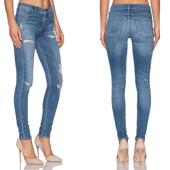 AGOLDE 'Sophie' High Rise Distressed Jeans- Size 25