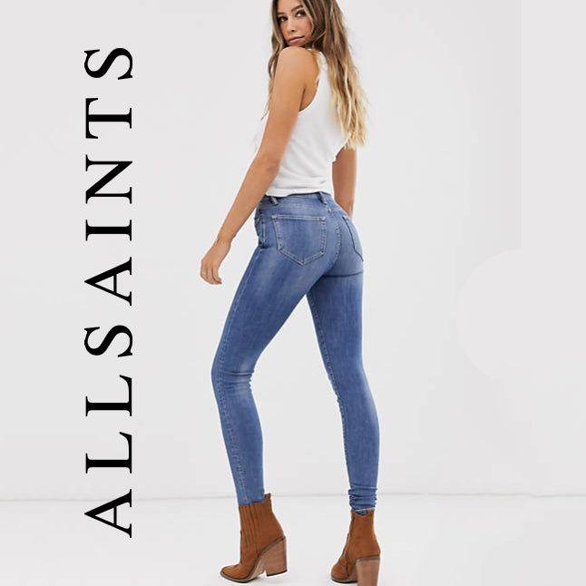 NEW- All Saints 'Grace' Skinny Jeans Size- 26 - Jean Pool