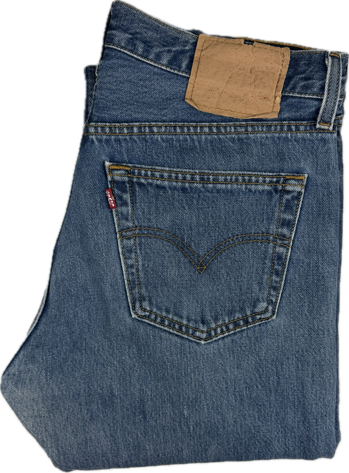 Vintage 90's Aussie Made Levi 501 Classic Jeans -Suit Size 30