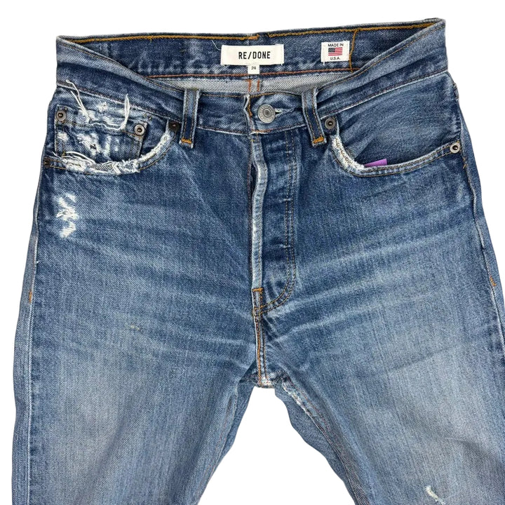 RE/DONE High Rise Crop Jeans -Size 24