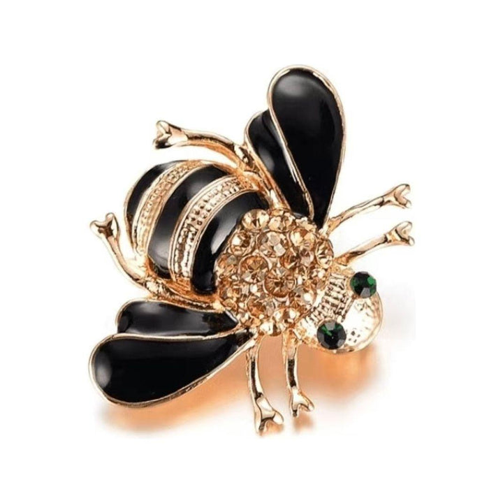 Jewelled & Enamel Bumble Bee Brooch - Jean Pool