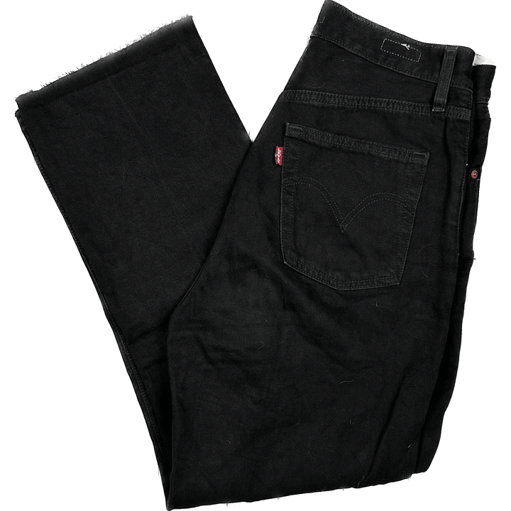 Levis Ladies Black ‘Ribcage Wide Leg’ Jeans - Size 29 - Jean Pool