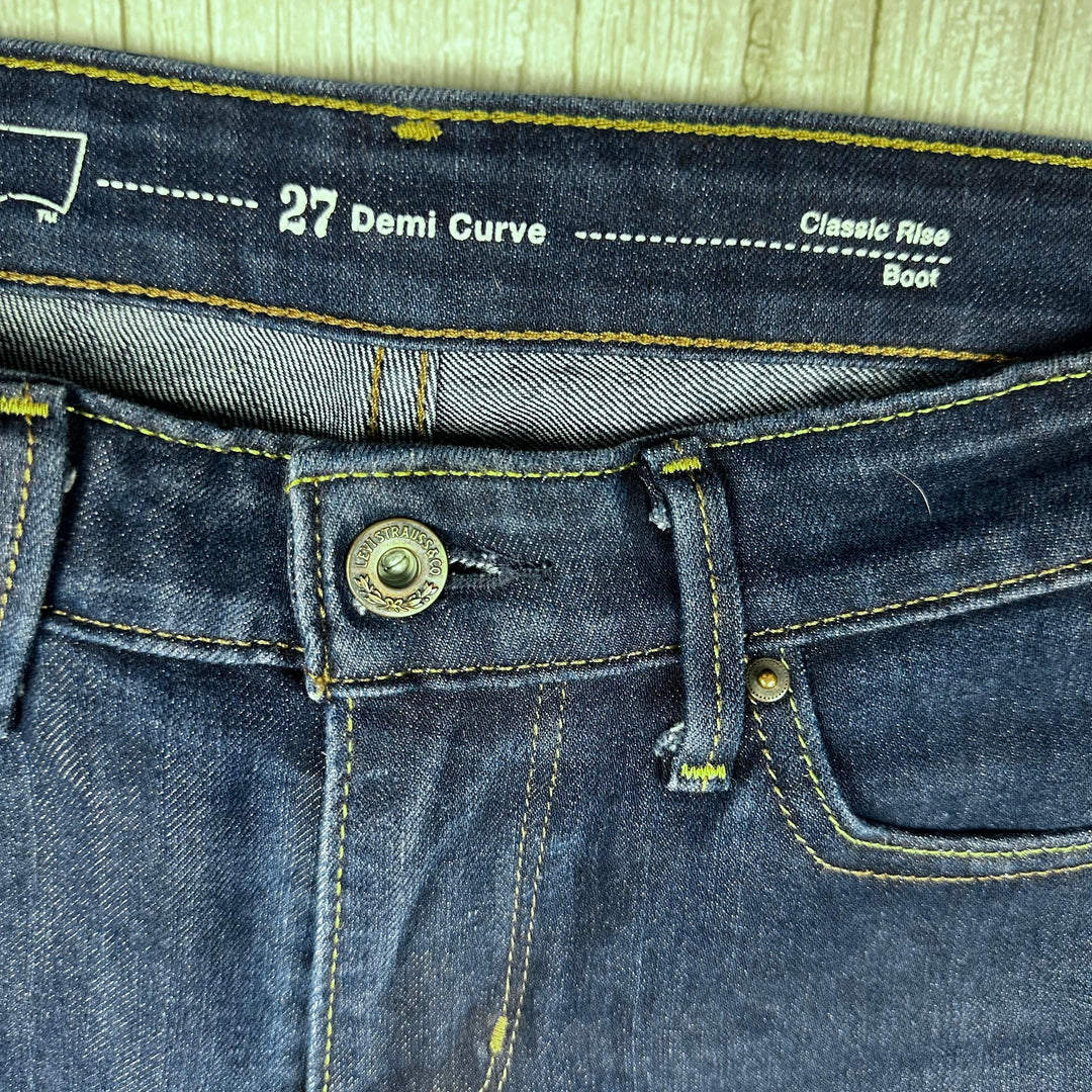 Levis Demi Curve Classic Boot Stretch Jeans -Size 27