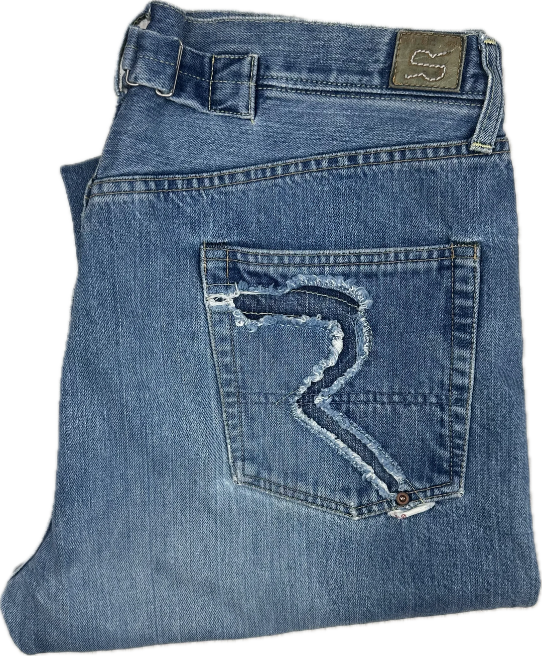 RA-RE Rag Recycle Y2K Mens Italian Relaxed Fit Jeans - Size 36