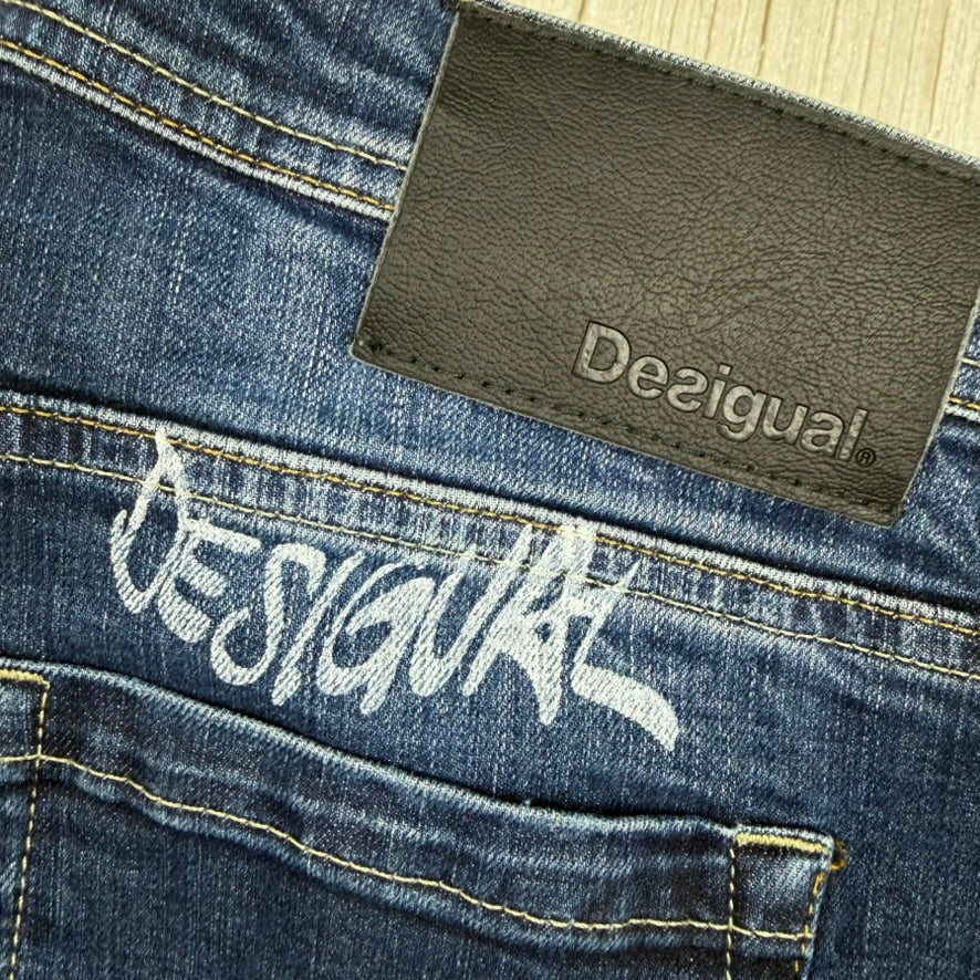 Desigual Mens 'I was here - 1984' Stretch Jeans -Size 34"