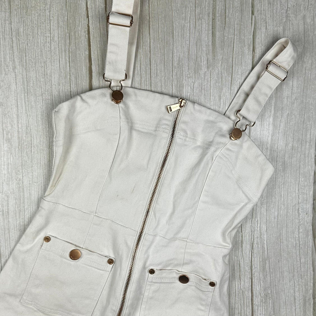 Alice McCall 'Quincy' Ivory Overalls -Size 8