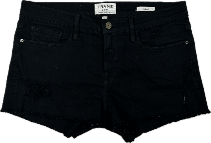 Frame Denim 'Le Cutoff' Black Denim - Size 28