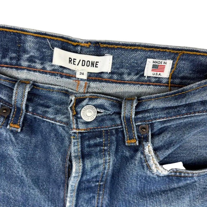 RE/DONE High Rise Crop Jeans -Size 24