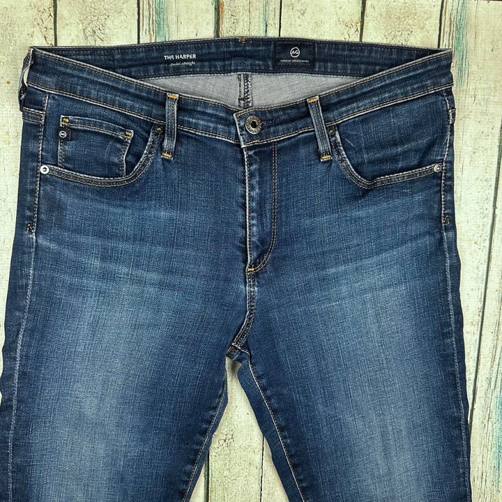 AG Adriano Goldschmied 'The Harper' Essential Straight Jeans- Size 29R - Jean Pool