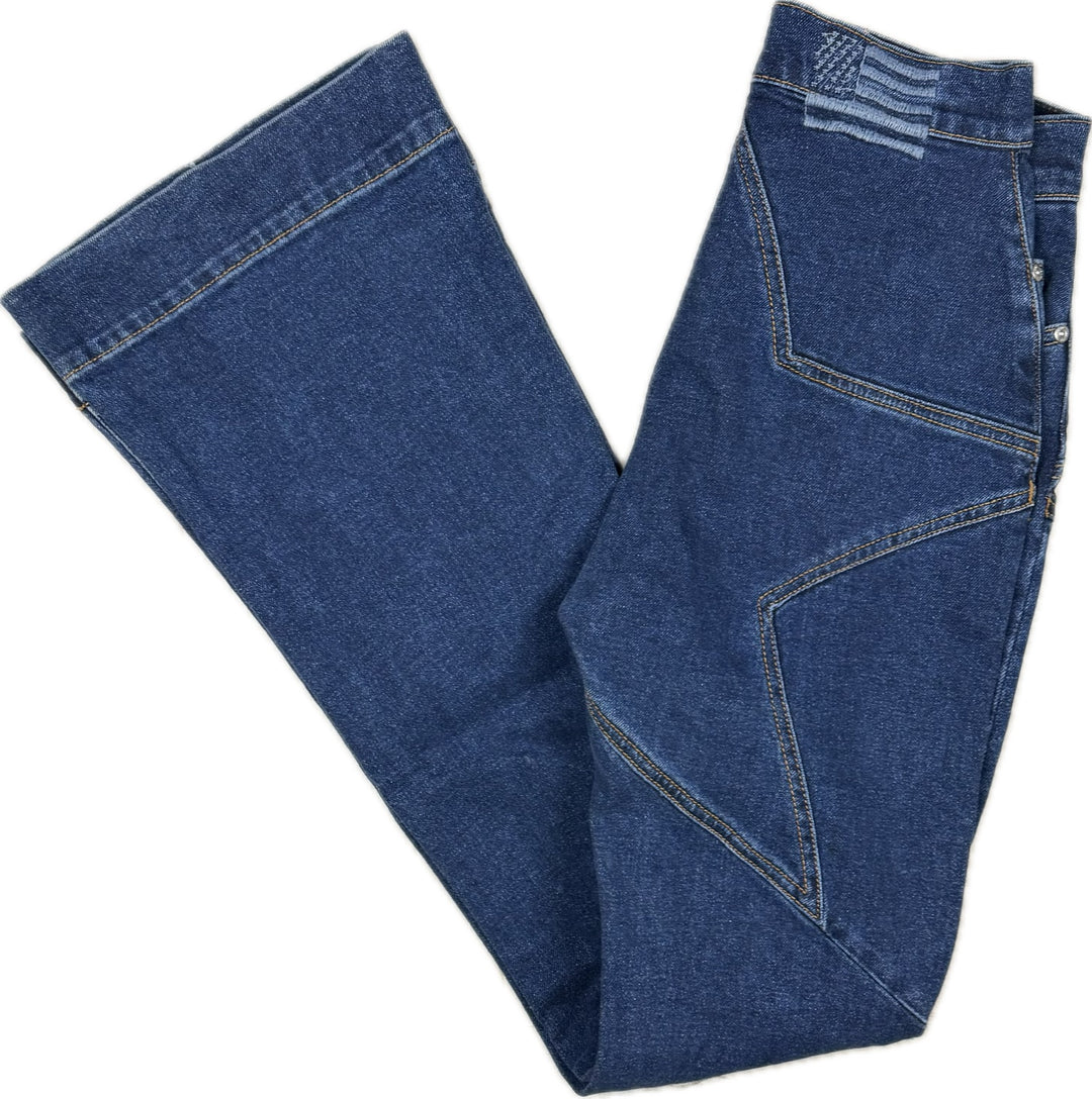 Revice USA 'Venus' Star Seat Flare Jeans - Size 27