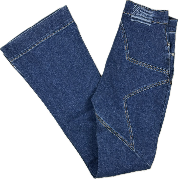 Revice USA 'Venus' Star Seat Flare Jeans - Size 27