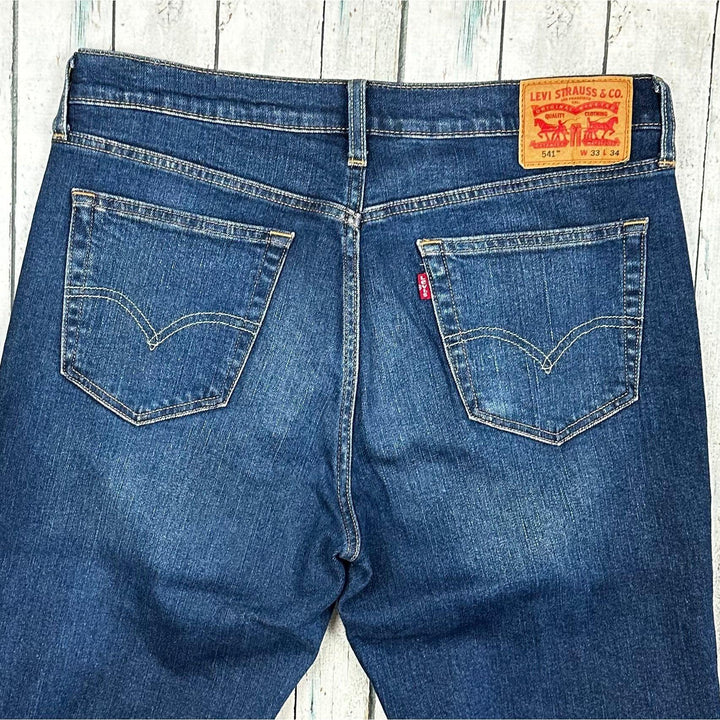 Levis 541 Mens Classic Fit Jeans - Size 33/34 - Jean Pool