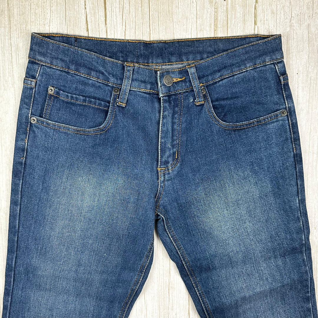 Cheap Monday 'Zip Low' in USA Blue Slim fit Jeans - Size 30//34 - Jean Pool