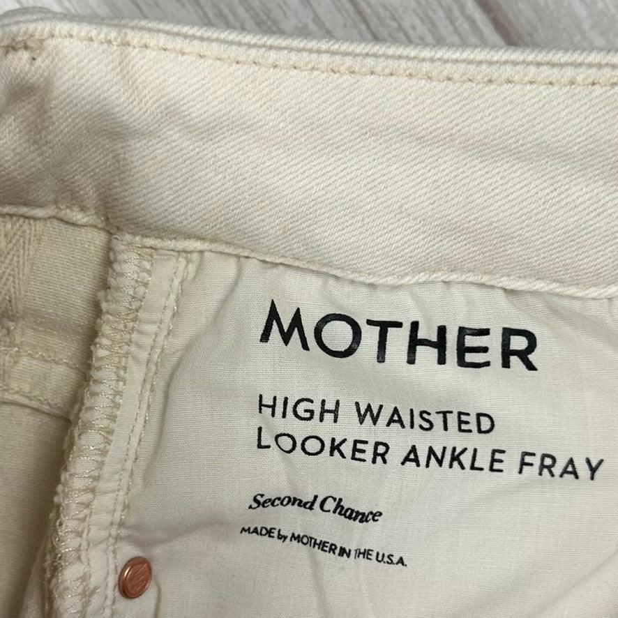 Mother 'High Waisted Looker' Second Chance Ivory Jeans - Size 28