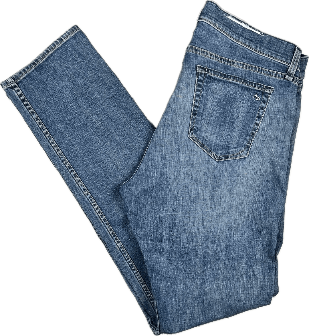 Rag & Bone Mens 'Fit 2' Indigo Rinse Jeans Made in USA - Size 36 - Jean Pool