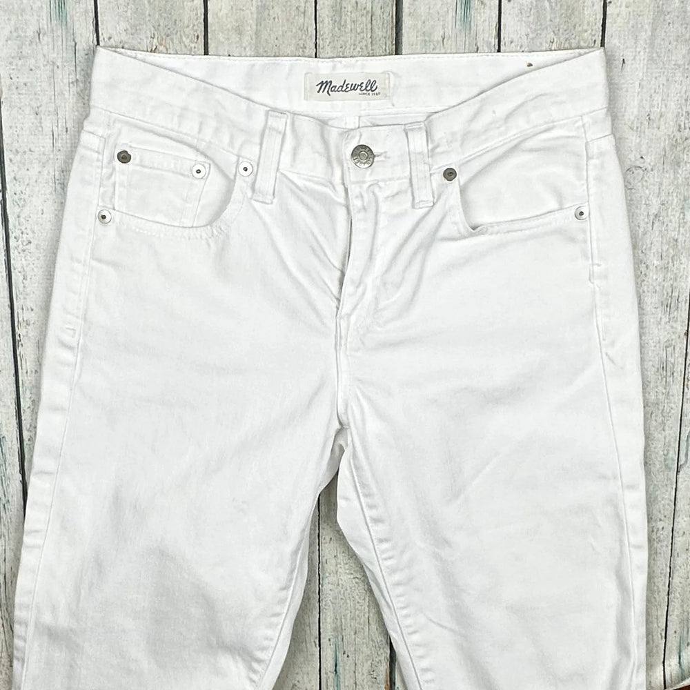 Madewell 'Boy Jean' Ladies White Jeans- Size 24 - Jean Pool