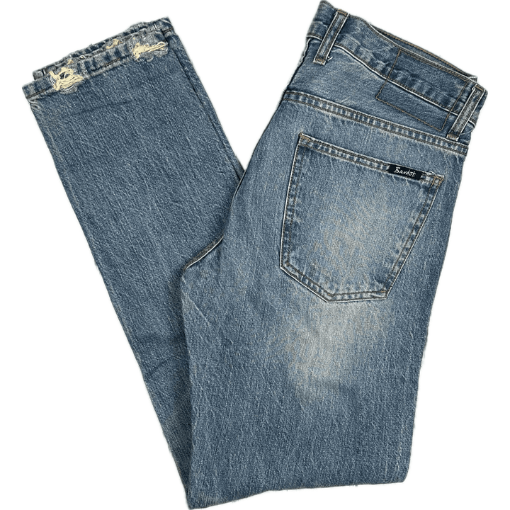 Bardot Denim Australian Made Busted Boyfriend Jeans -Size 7 - Jean Pool