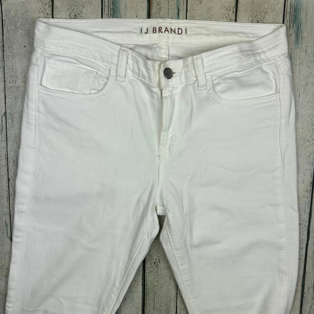 J Brand 'Skinny Leg' Mid Rise White Jeans - Size 29 - Jean Pool