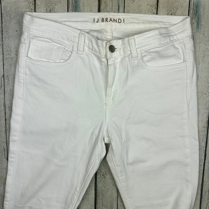 J Brand 'Skinny Leg' Mid Rise White Jeans - Size 29 - Jean Pool