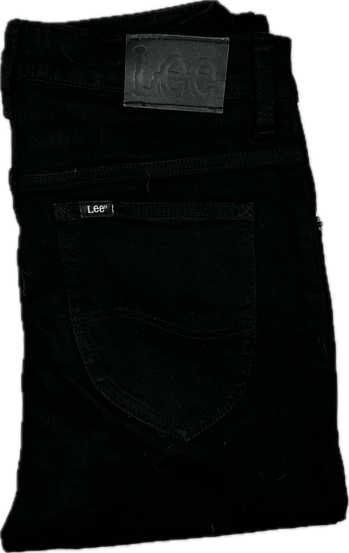 Lee 'High Licks Crop' Black Skinny Jeans - Size 10 - Jean Pool