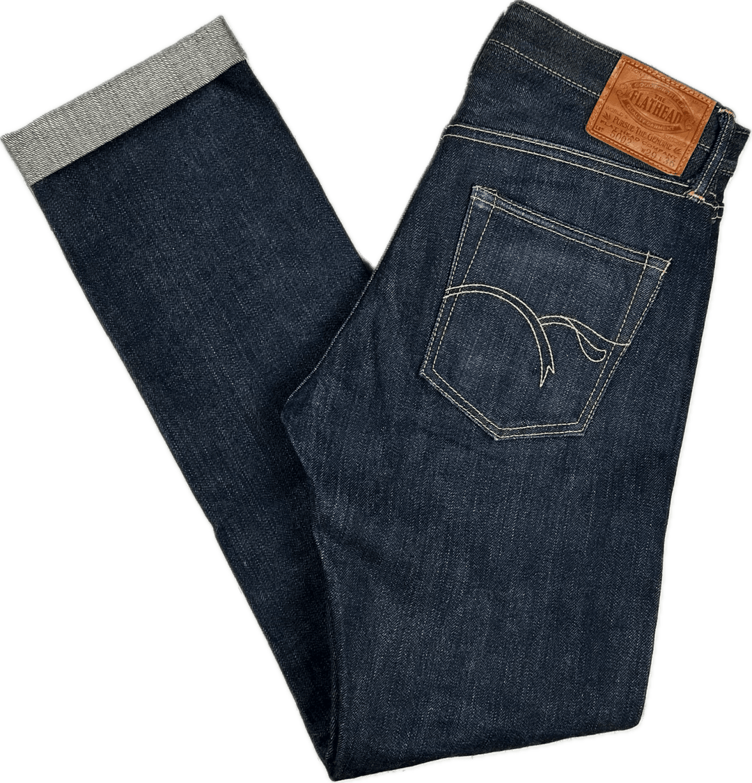 The Flat Head Mens 5002 Selvedge Jeans Made in Japan - Size 29 - Jean Pool