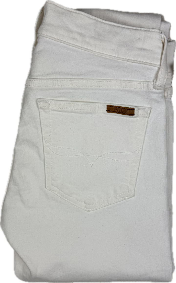 NWT- Polo Ralph Lauren Ladies 'Tompkins Skinny ' White Jeans -Size 25