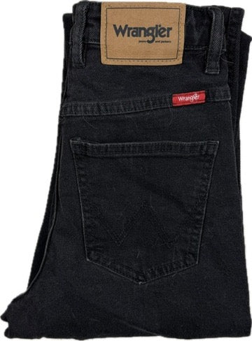 Wrangler 'Tyler' High Tapered Aged Black Jeans - Size 6