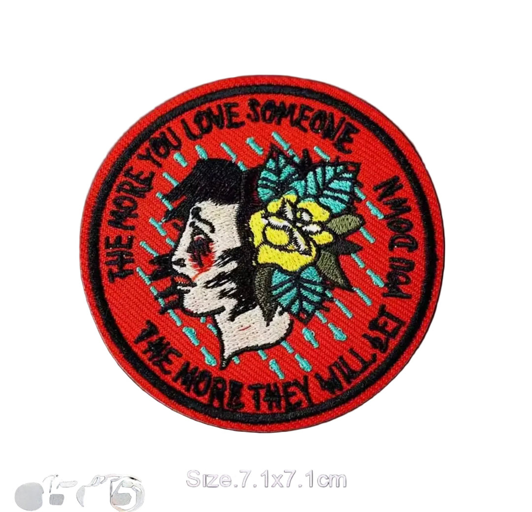 Love someone embroidered patch