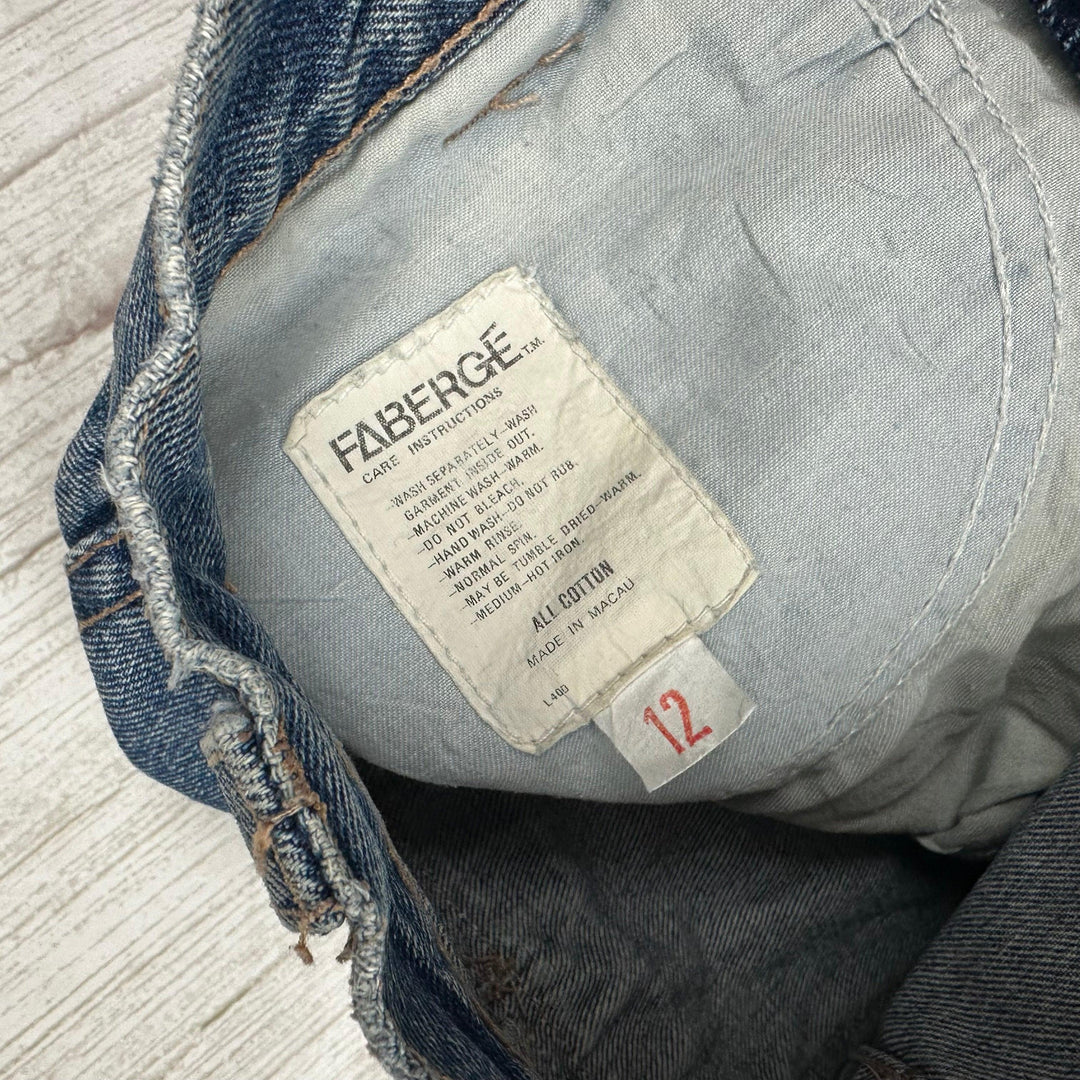 Fabergé Vintage 1980's High Waist Baggies Jeans- Suit Size 8/9