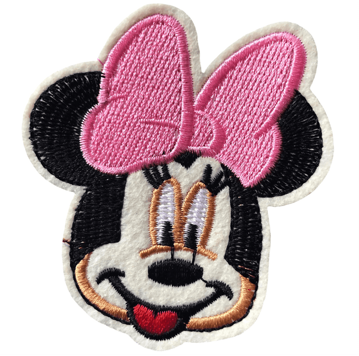 Minnie with Pink Bow- Embroidered Cloth Patch