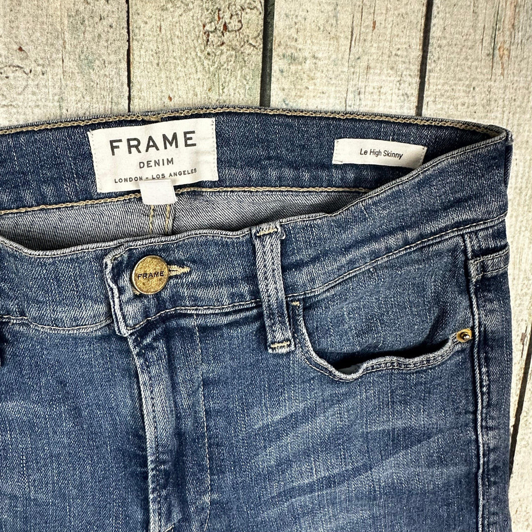 Frame Denim 'Le High Skinny' Busted Jeans -Size 27 or 9AU - Jean Pool