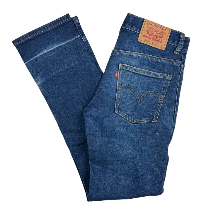 Levis Y2K Slim Straight 511 Low Rise Denim Jeans - Size 29