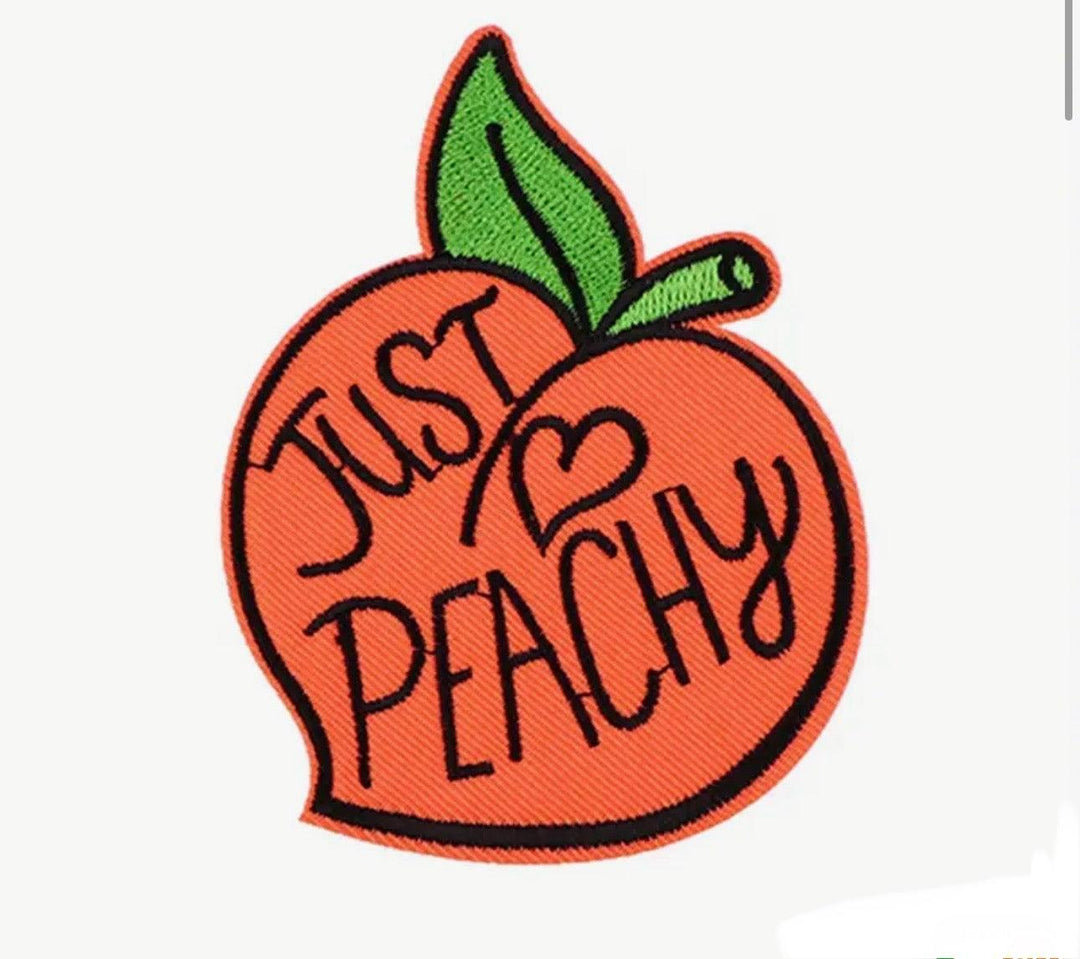 Just Peachy- Embroidered Patch - Jean Pool