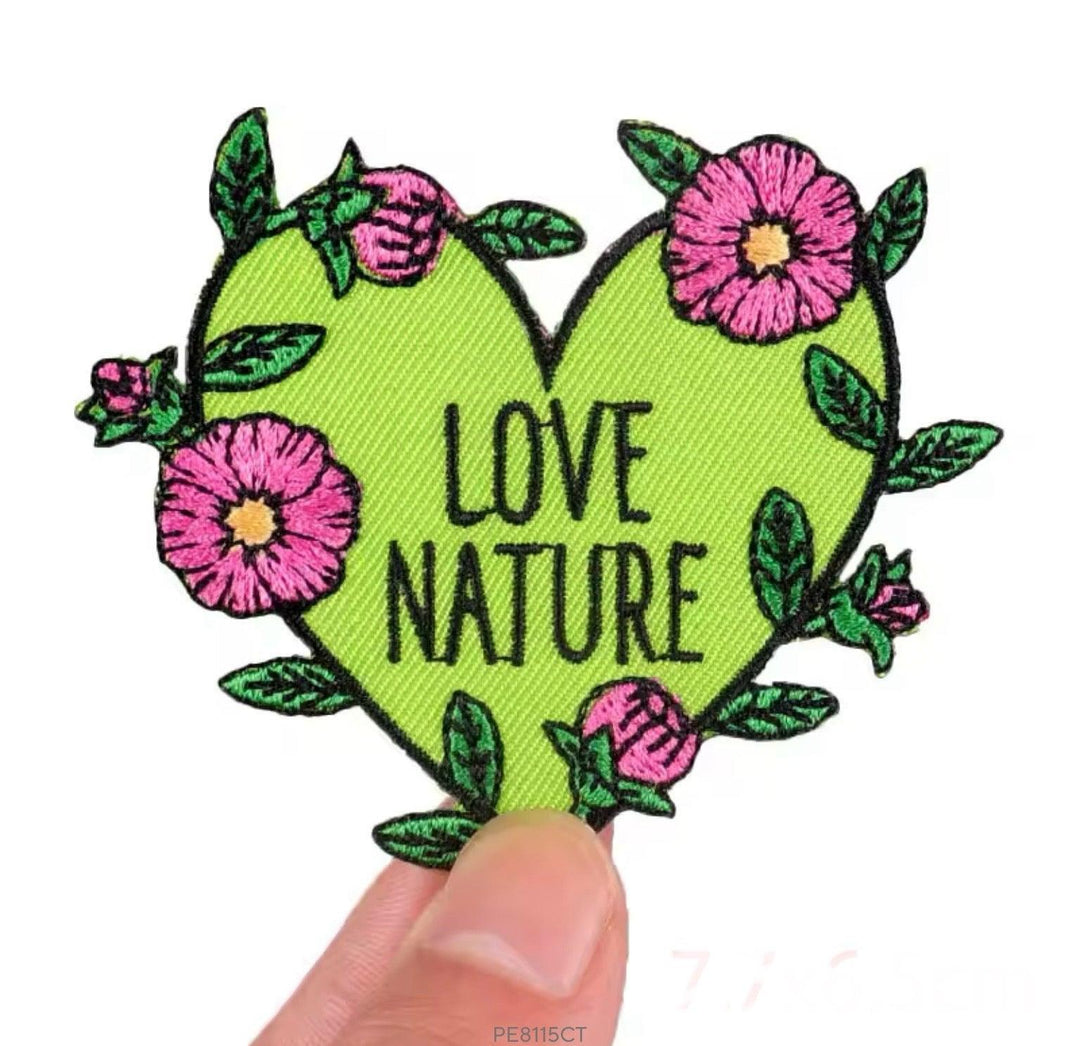 Love Nature - Embroidered Patch - Jean Pool