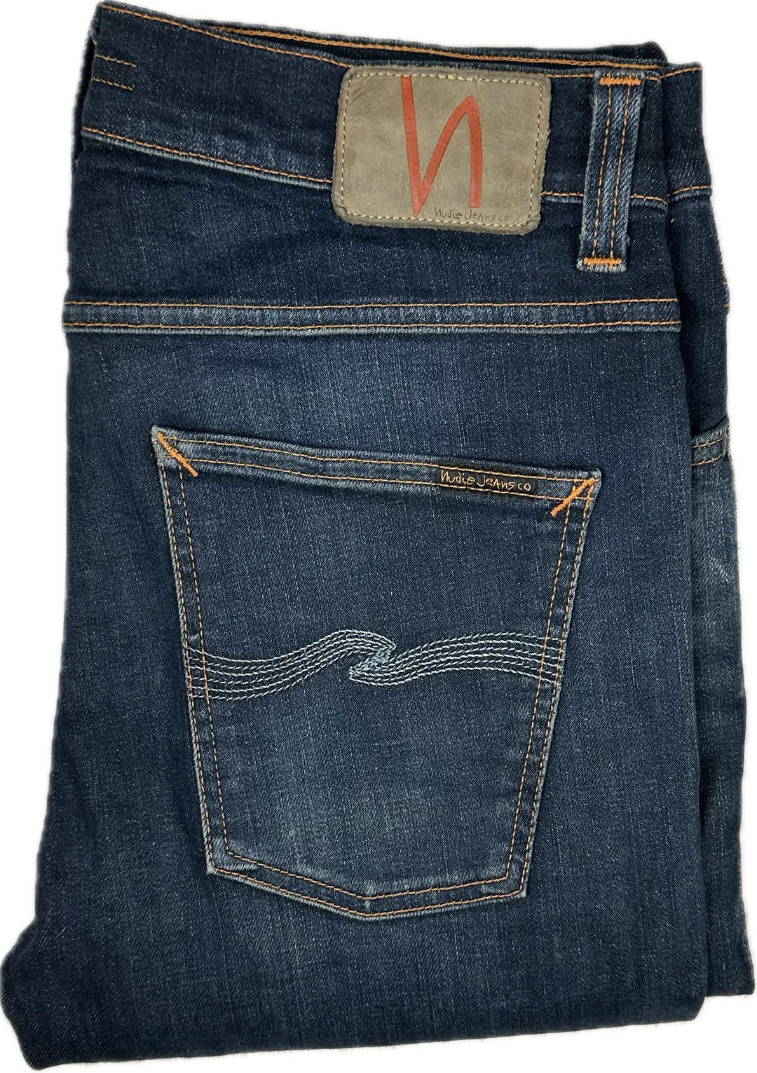 Nudie 'Lean Dean' Endorsed Indigo Organic Cotton Jeans- Size 32/32