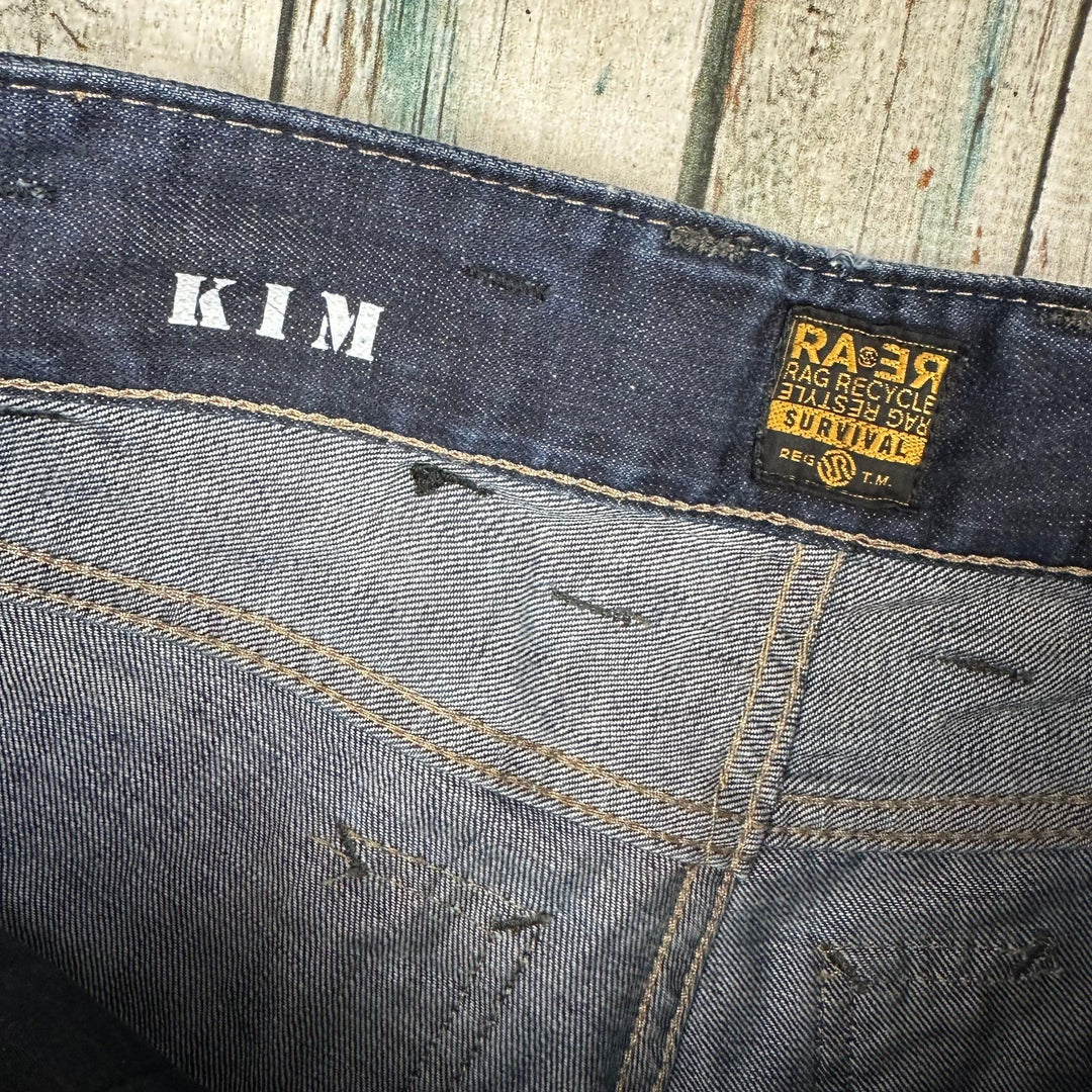 RA-RE Rag Recycle Mens Italian 'Kim' Straight Jeans - Size 28 - Jean Pool